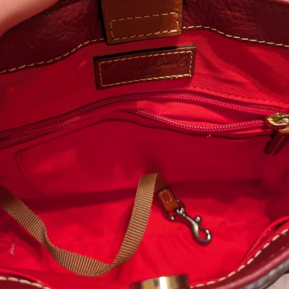 Dooney & Bourke Tote Crossbody - Mini Waverly - Burgundy - NWT - Picture 3 of 5